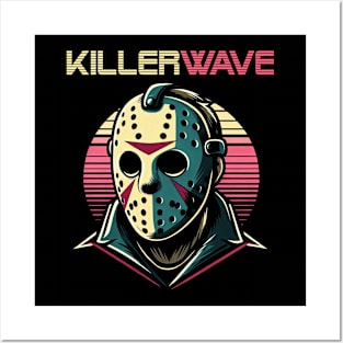 80's Summer Killer Wave Posters and Art